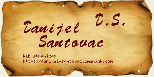 Danijel Santovac vizit kartica